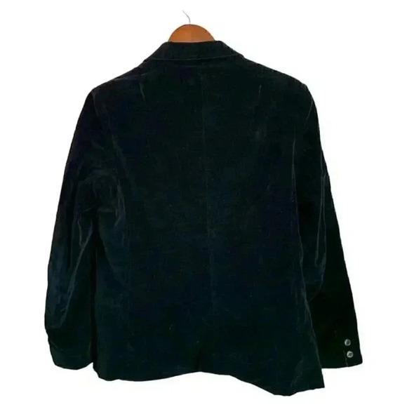 VTG Toffee Black Velvet Blazer - Women's Size 14 - Made in Japan - Picture 2 of 5